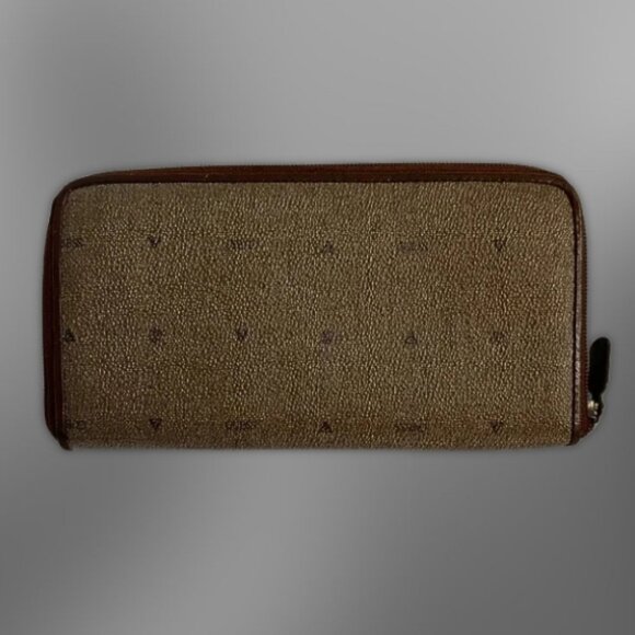 Guess Wallet Zip-Around Closure Multiple Compartments Compact Design Brown W OS - Picture 3 of 10